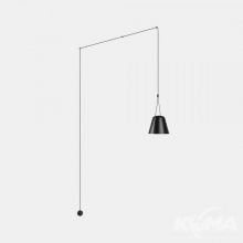 Attic kinkiet czarny 1x23W E27